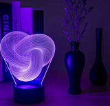 Captivating Twist Abstract LED 3D Night Light