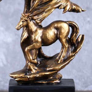 Trongwell Home Decor Bronze Horse Sculpture