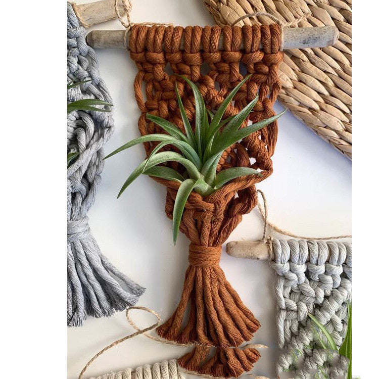 Home Decor Mini Macrame Plant Hangers For Air Plant