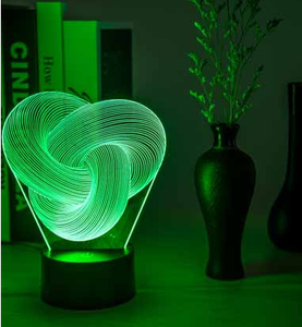 Captivating Twist Abstract LED 3D Night Light