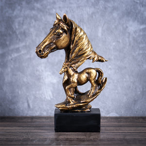 Trongwell Home Decor Bronze Horse Sculpture